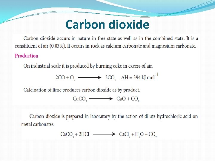 Carbon dioxide 