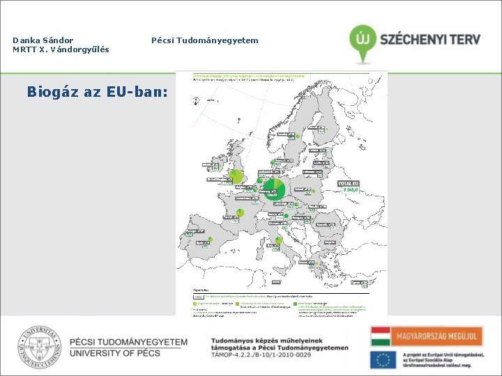 Danka Sándor MRTT X. Vándorgyűlés Pécsi Tudományegyetem Biogáz az EU-ban: 