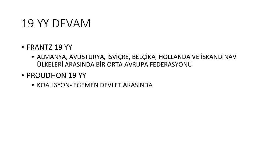 19 YY DEVAM • FRANTZ 19 YY • ALMANYA, AVUSTURYA, İSVİÇRE, BELÇİKA, HOLLANDA VE