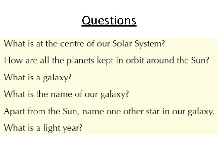 Questions 