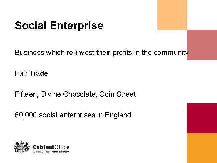 Social Enterprise Business which re-invest their profits in the community Fair Trade Fifteen, Divine