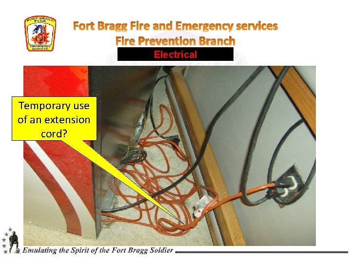 Electrical Temporary use of an extension cord?  Electrical Temporary use of an extension cord?