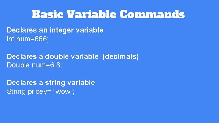 Input Variables and Mathematical Expressions By James H