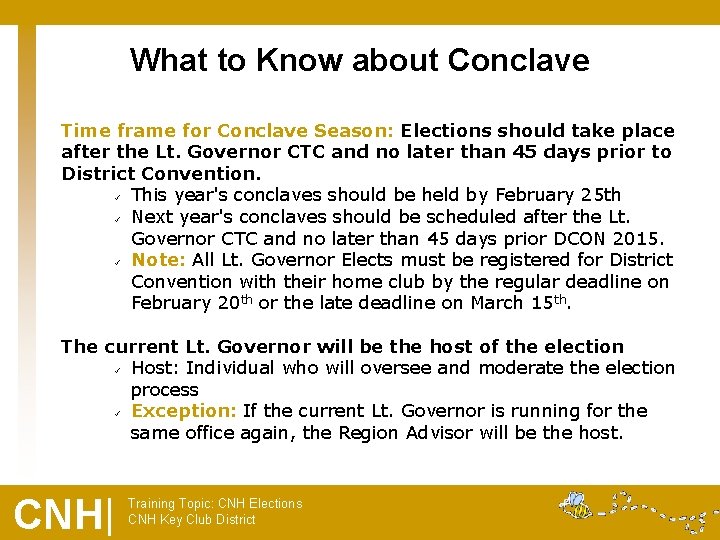 What to Know about Conclave Time frame for Conclave Season: Elections should take place
