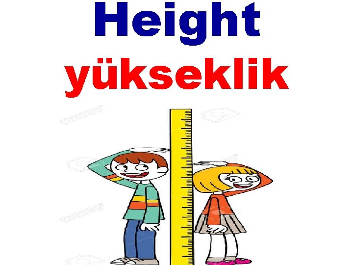 Height yükseklik 