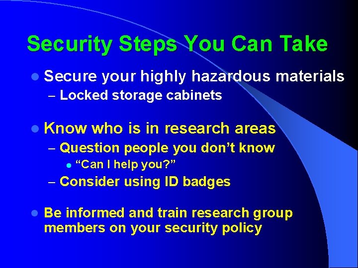 Security Steps You Can Take l Secure your highly hazardous – Locked storage cabinets