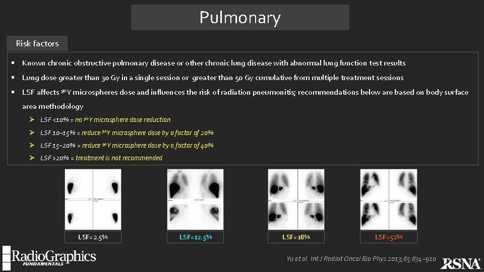 Pulmonary Risk factors § Known chronic obstructive pulmonary disease or other chronic lung disease