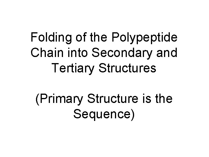 Molecular Cell Biology Proteins Composition and Structure Cooper