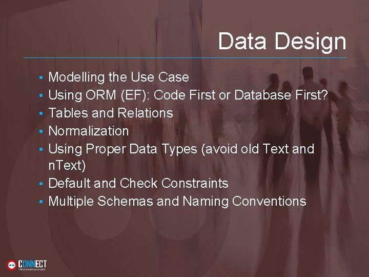 Data Design Modelling the Use Case Using ORM (EF): Code First or Database First? Data Design Modelling the Use Case Using ORM (EF): Code First or Database First?