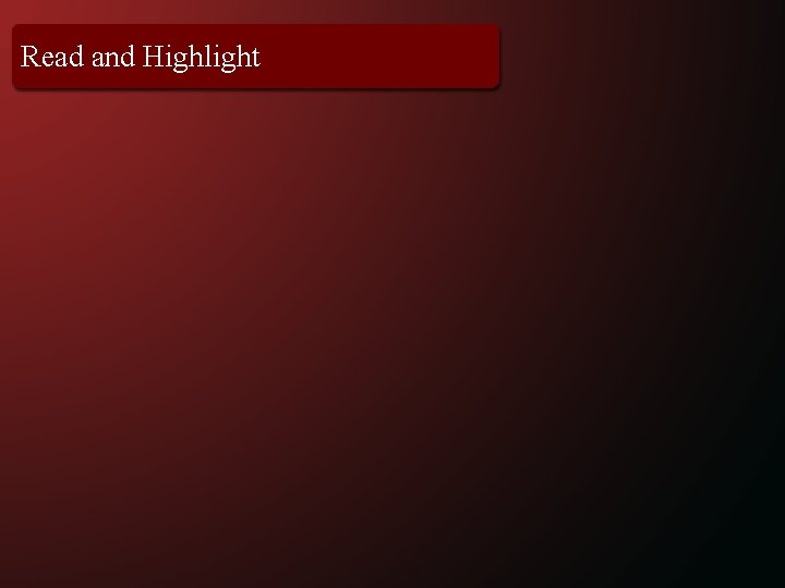 Read and Highlight 