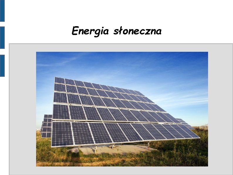 Energia słoneczna 