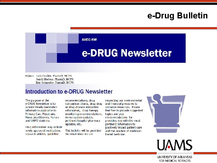 e-Drug Bulletin 