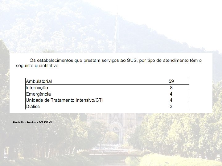 Estudo Sócio Econômico TCE ERJ 2007 