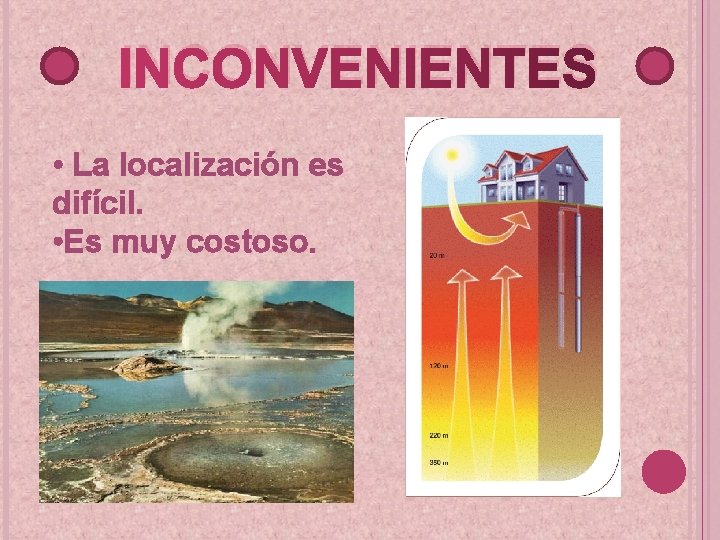 INCONVENIENTES • La localización es difícil. • Es muy costoso. 