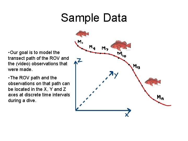 Sample Data • Our goal is to model the transect path of the ROV
