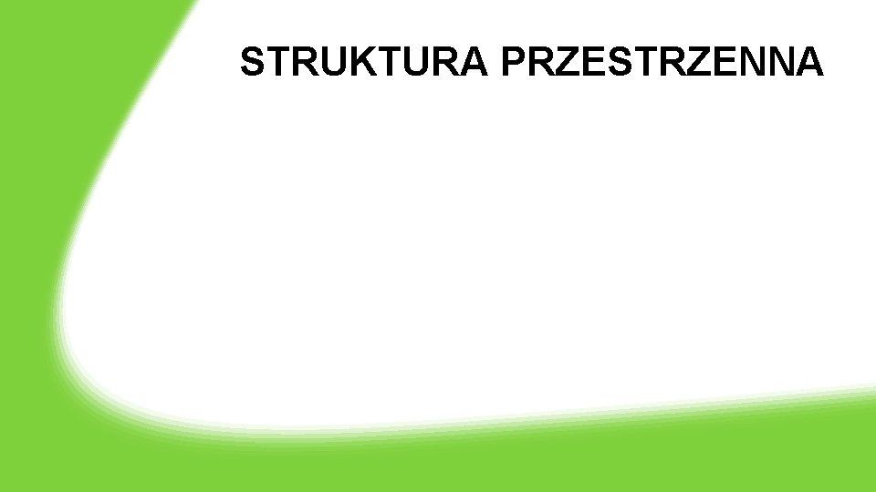 STRUKTURA PRZESTRZENNA 