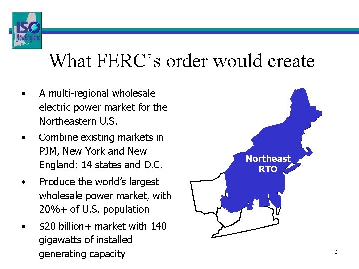 Building A Northeast RTO A Measured Approach Gordon