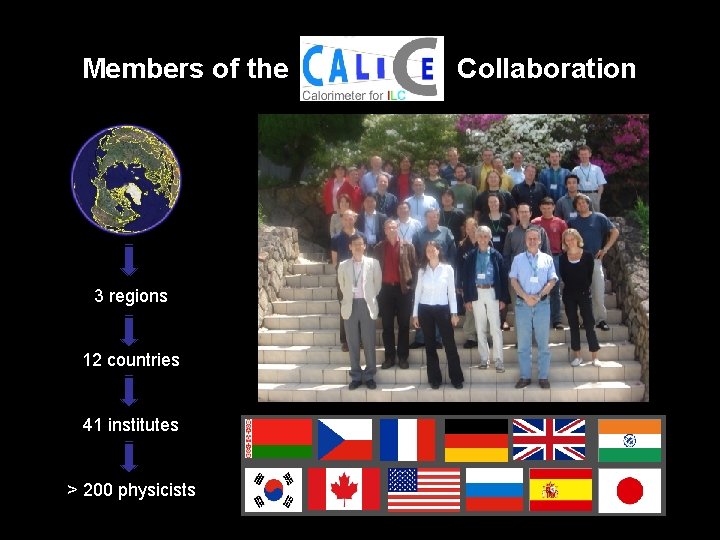 Members of the Collaboration 3 regions 12 countries 41 institutes > 200 physicists 2