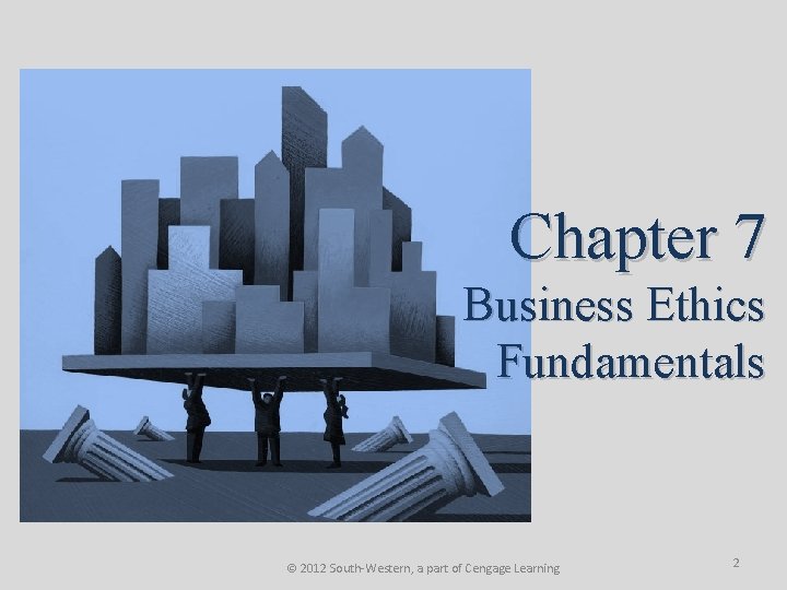 Chapter 7 Business Ethics Fundamentals © 2012 South-Western, a part of Cengage Learning 2