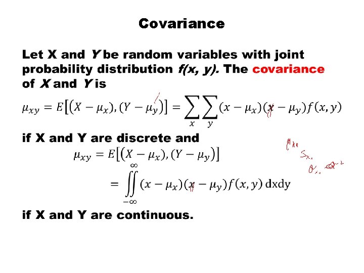 Covariance • 