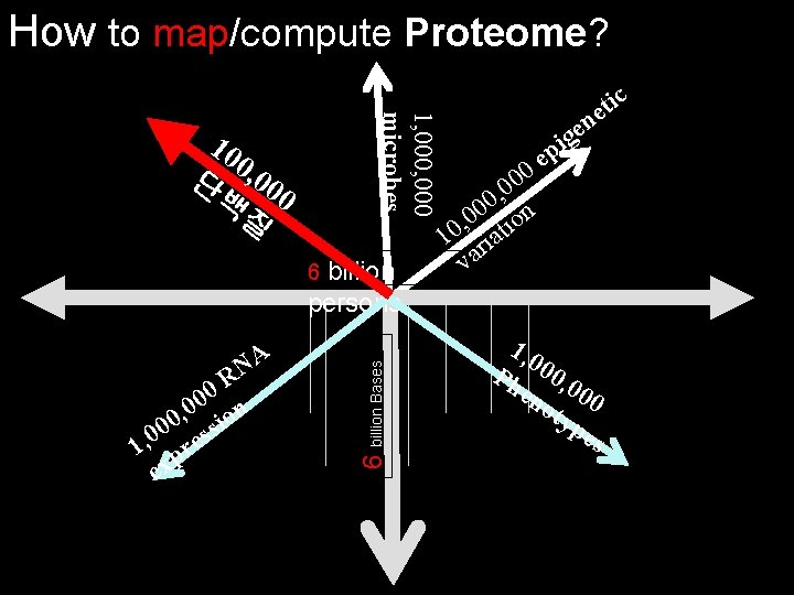 How to map/compute Proteome? 1, 000 microbes 10 0 단 , 00 백 0