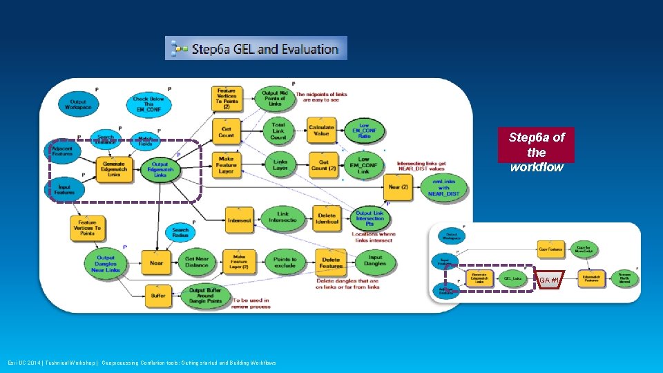 Step 6 a of the workflow QA #1 Esri UC 2014 | Technical Workshop