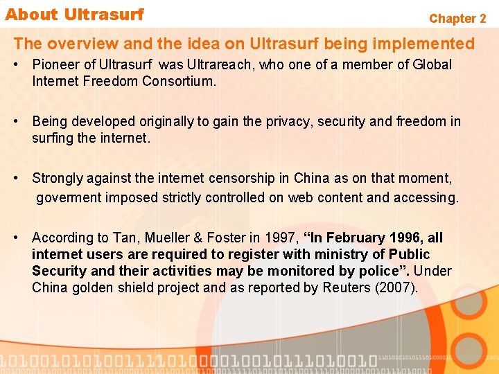 About Ultrasurf Chapter 2 The overview and the idea on Ultrasurf being implemented •