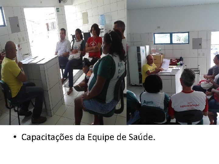  • Capacitações da Equipe de Saúde. 