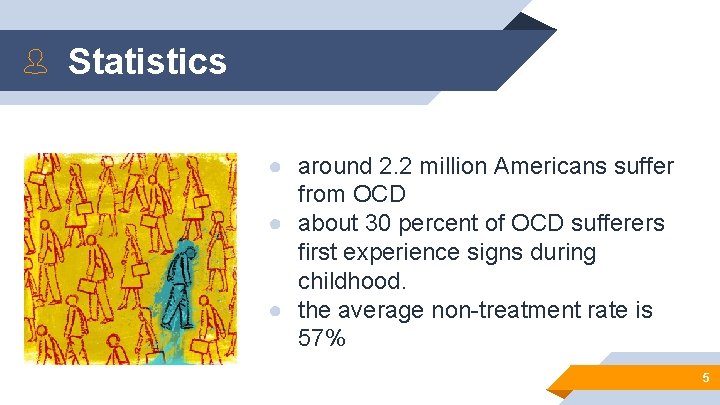 Statistics ● around 2. 2 million Americans suffer from OCD ● about 30 percent