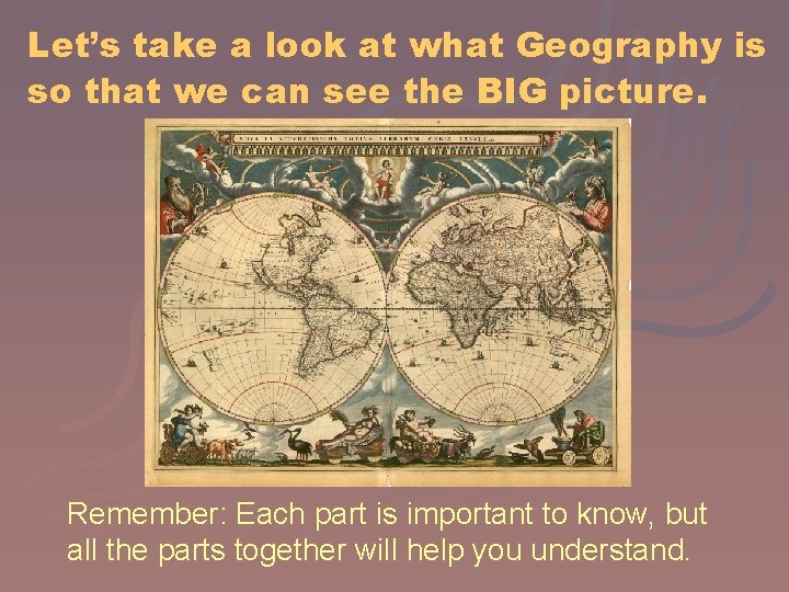 Let’s take a look at what Geography is so that we can see the