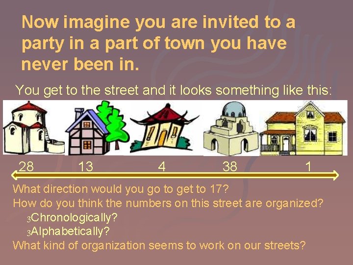 Now imagine you are invited to a party in a part of town you