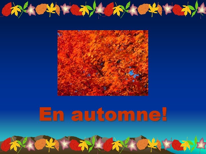 En automne! 