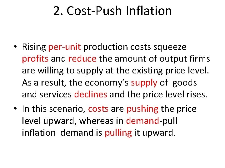 Rising Per Unit Production Costs Are Most Directly Associated With Econ omics Unit 12 2 B Economic stability