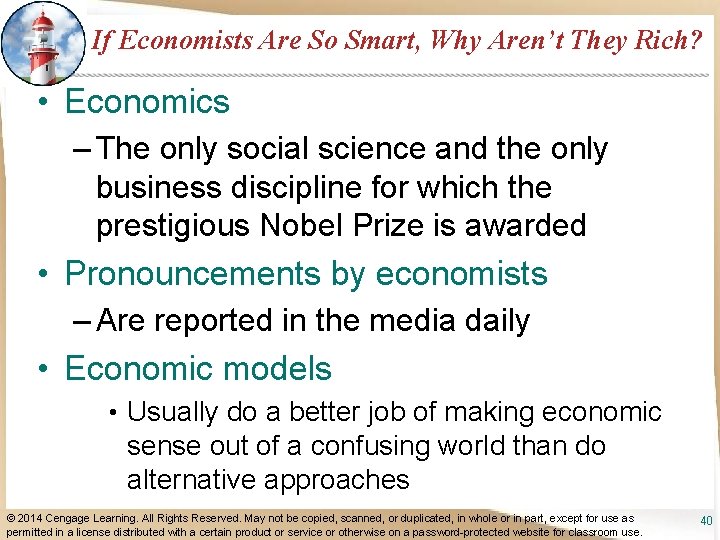 If Economists Are So Smart, Why Aren’t They Rich? • Economics – The only
