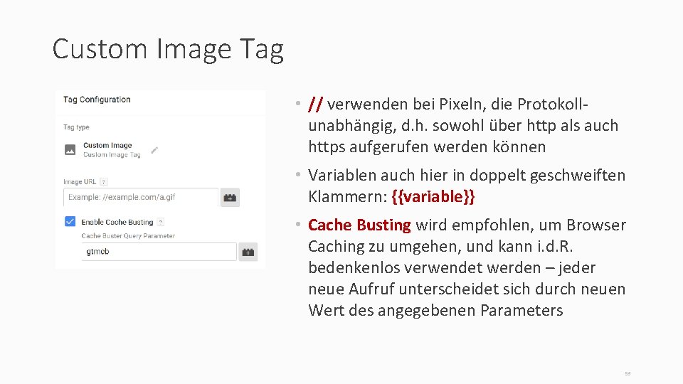 Custom Image Tag • // verwenden bei Pixeln, die Protokollunabhängig, d. h. sowohl über