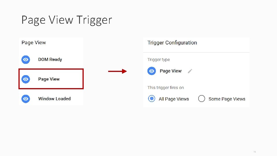 Page View Trigger 71 