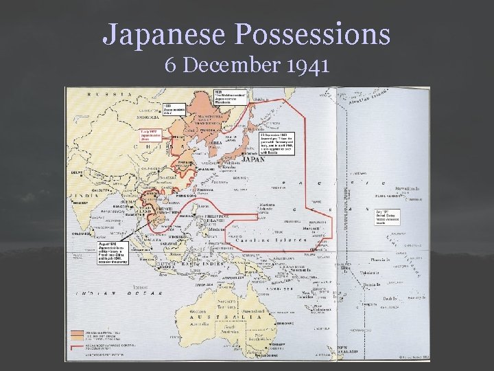 Japanese Possessions 6 December 1941 