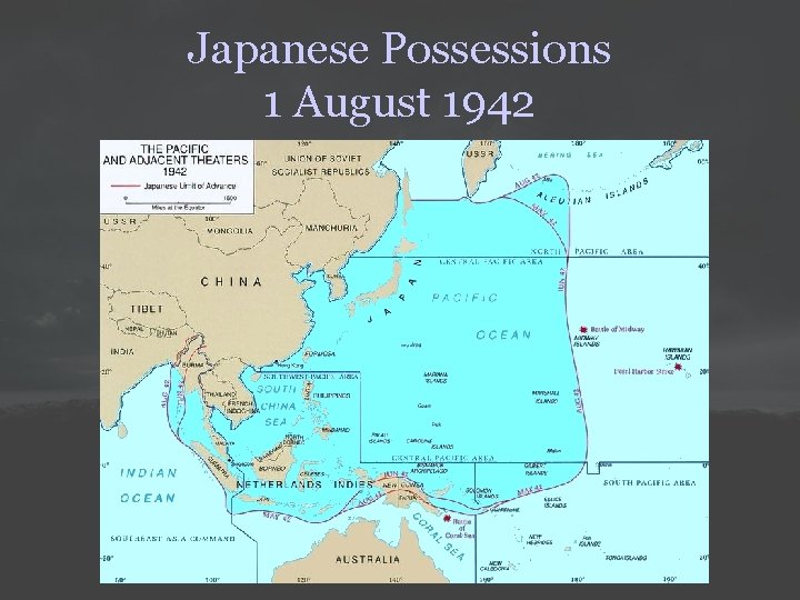 Japanese Possessions 1 August 1942 