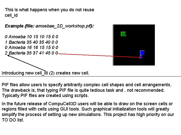 This is what happens when you do not reuse cell_id Example (file: amoebae_2 D_workshop.