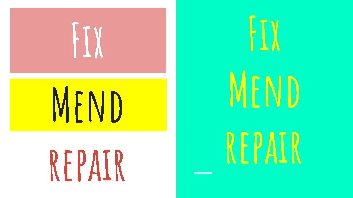 Fix Mend repair 