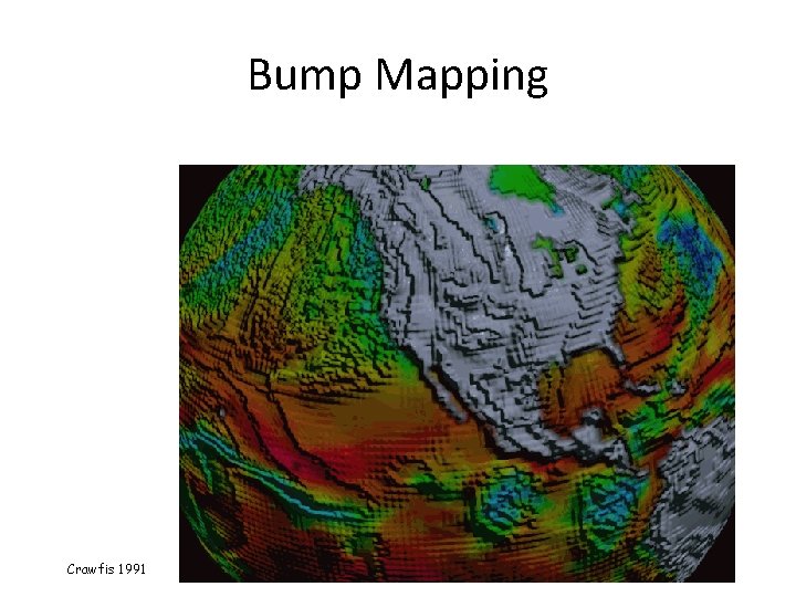 Bump Mapping Crawfis 1991 