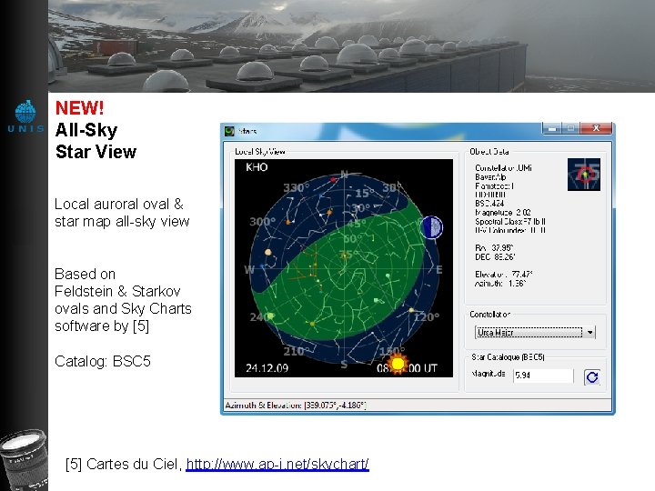 NEW! All-Sky Star View Local auroral oval & star map all-sky view Based on