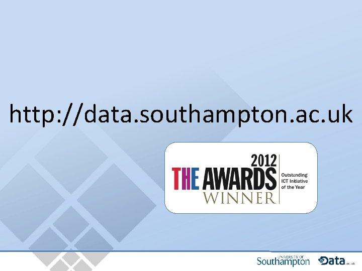 http: //data. southampton. ac. uk 