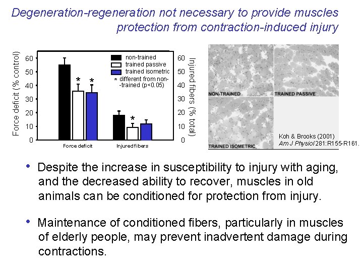 60 50 40 * * * non-trained passive trained isometric different from non-trained (p<0.
