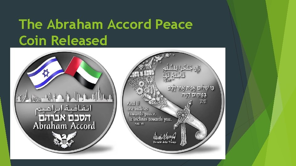 The Abraham Accord Peace Coin Released 