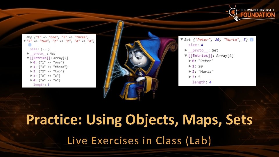 Practice: Using Objects, Maps, Sets Live Exercises in Class (Lab) 