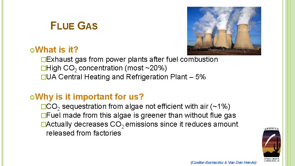 FLUE GAS What is it? �Exhaust gas from power plants after fuel combustion �High