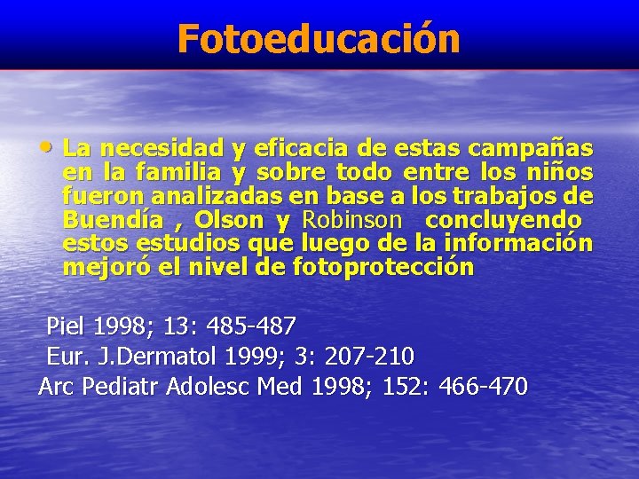 Fotoeducación • La necesidad y eficacia de estas campañas en la familia y sobre