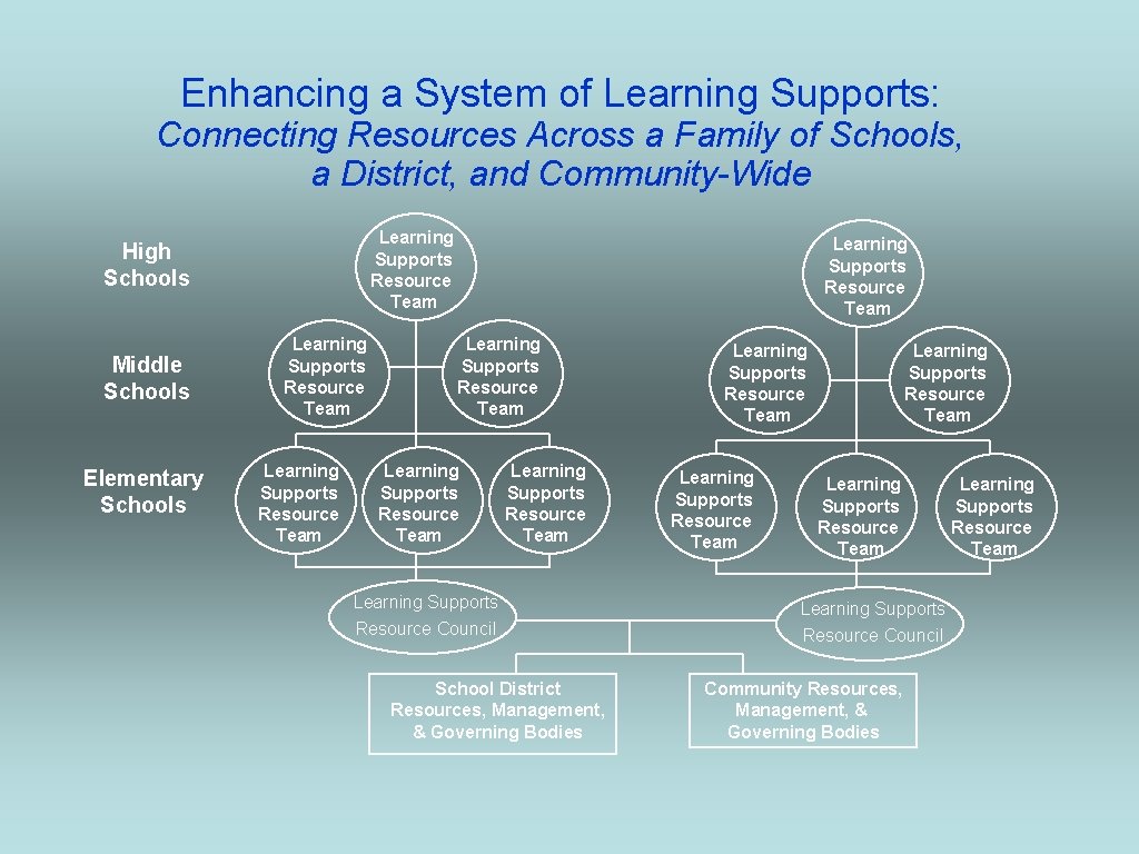 Enhancing a System of Learning Supports: Connecting Resources Across a Family of Schools, a