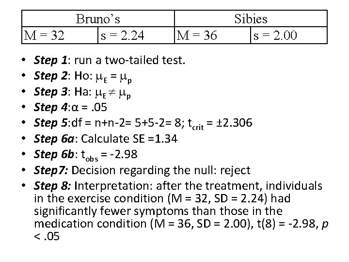 Bruno’s M = 32 s = 2. 24 • • • M = 36